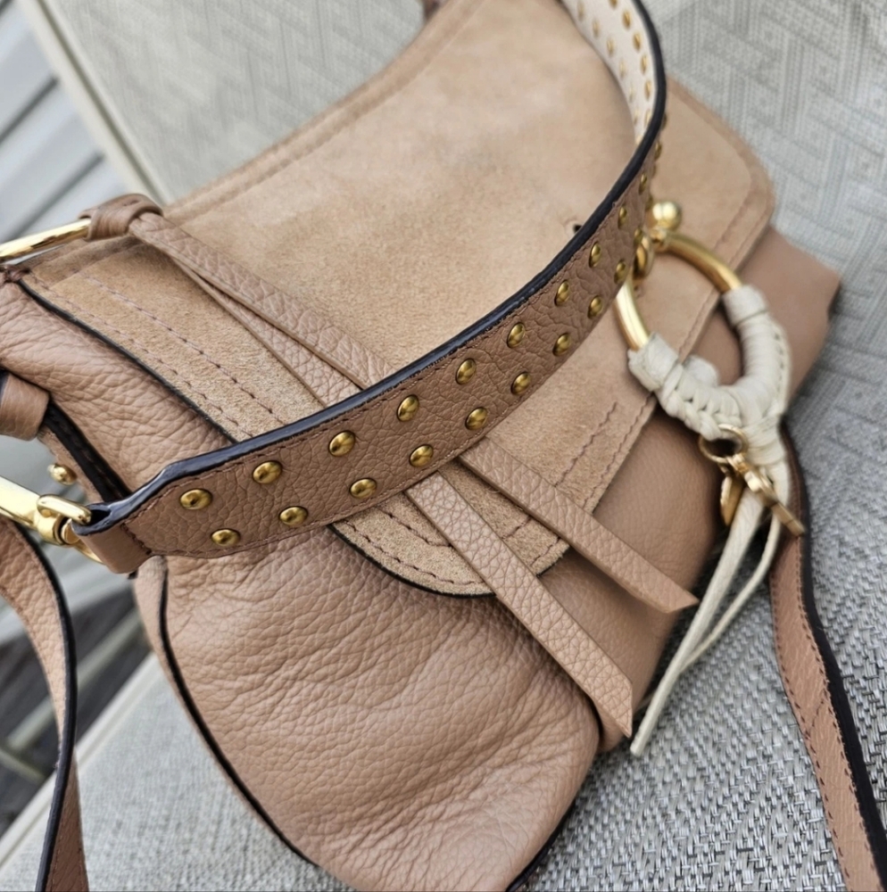 See By Chloe Pink/Tan Joan Shoulder Bag - Picture 10 of 11